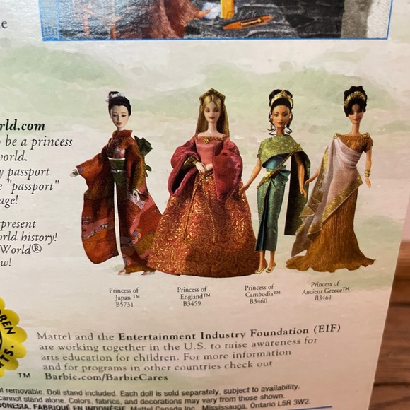 2003 Mattel Barbie Dolls of the World Princess of Ancient Greece - Picture 5 of 5